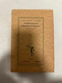 Livres anciens: PERSONAS, OBRAS, COSAS..., ORTEGA Y GASSET, JOSE, 1922